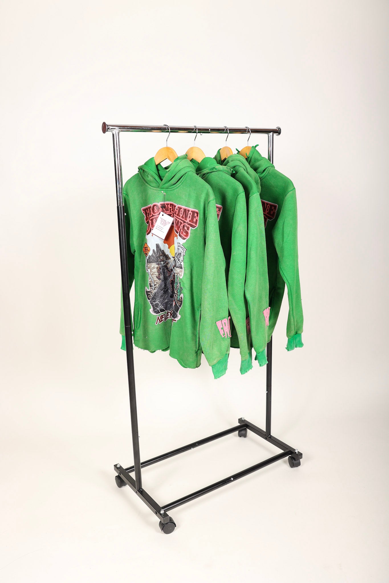 FRNT Outlaws Cropped Hoodie (Cactus Green)