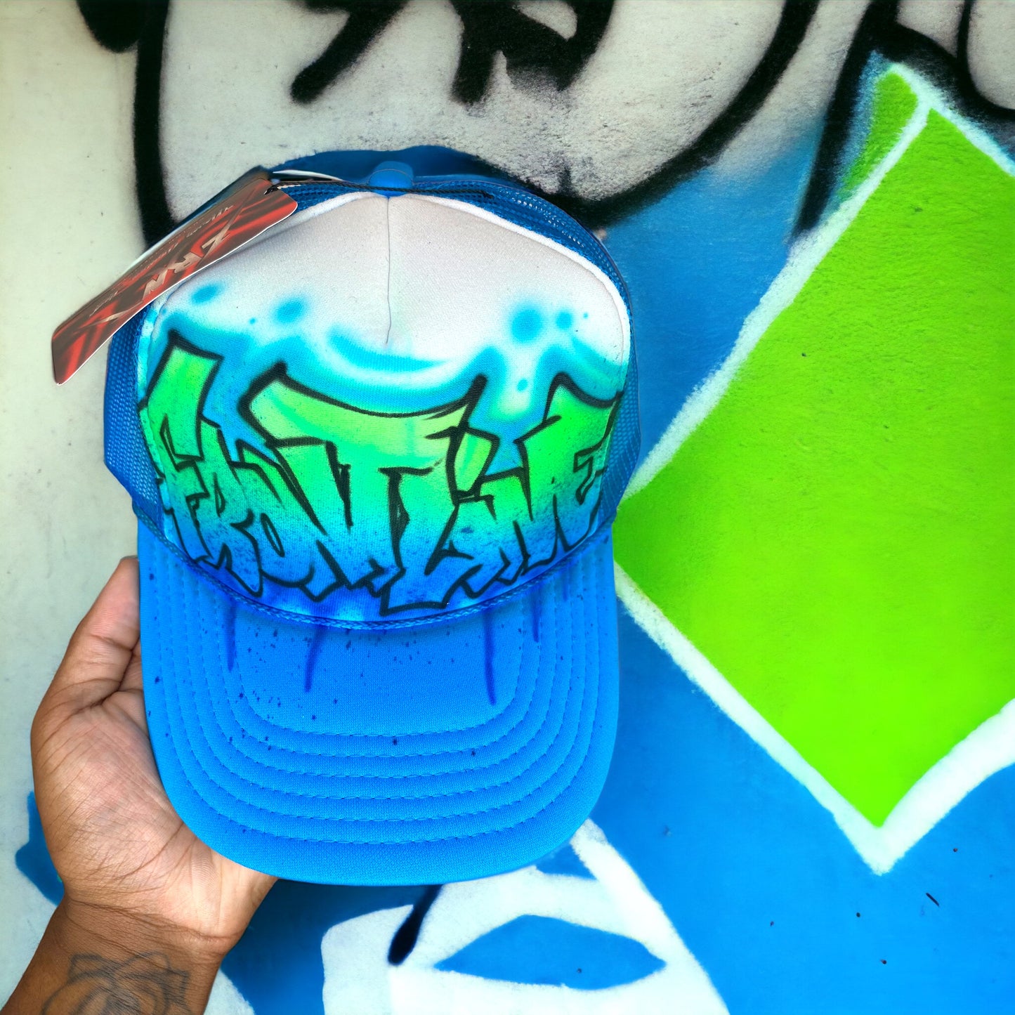 1/1 Custom Graffiti Trucker
