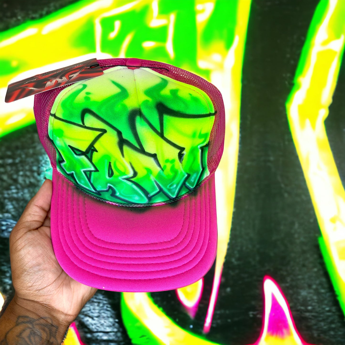 1/1 Custom Graffiti Trucker
