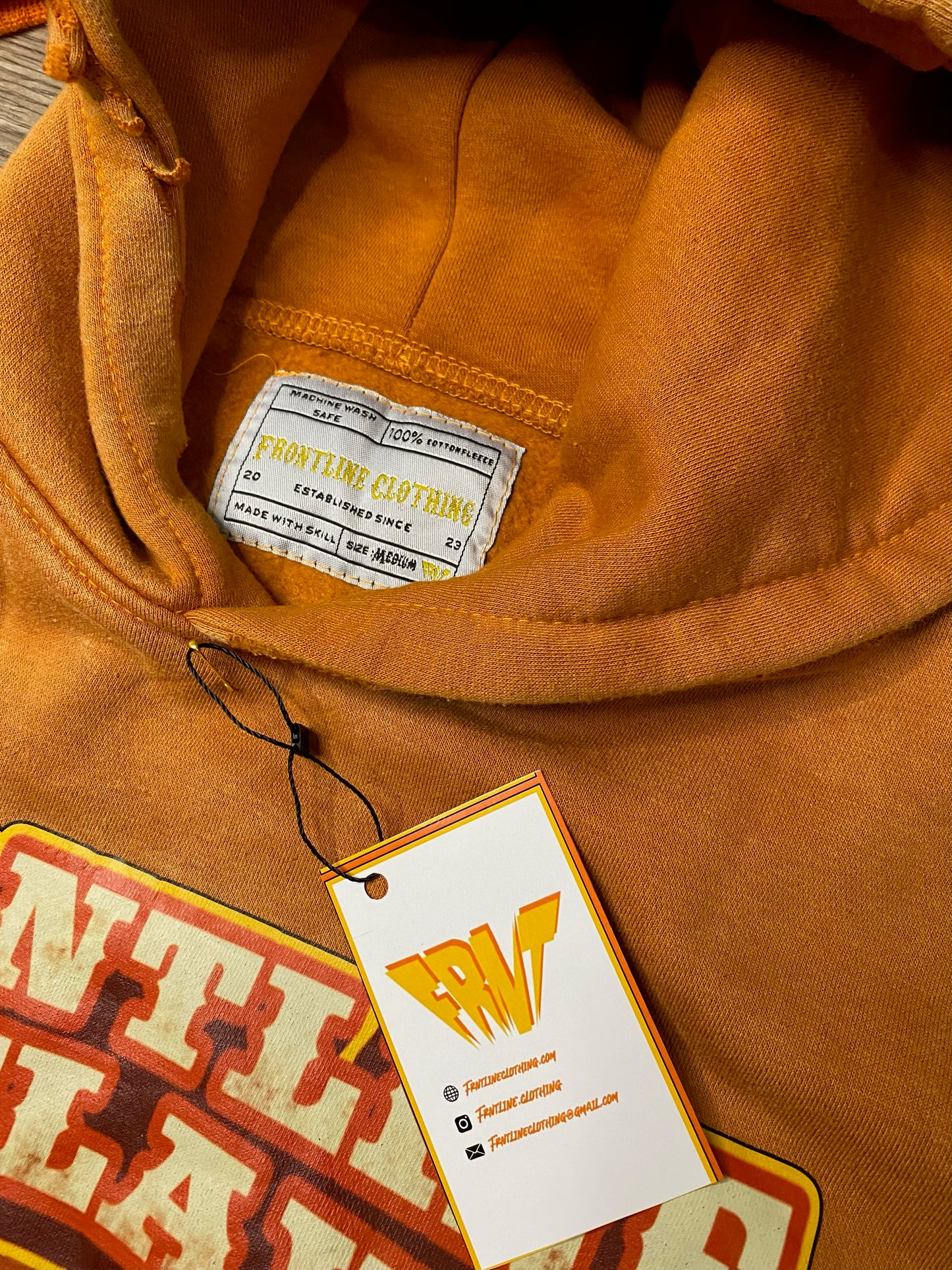 FRNT Outlaws Cropped Hoodie (Desert Sand)