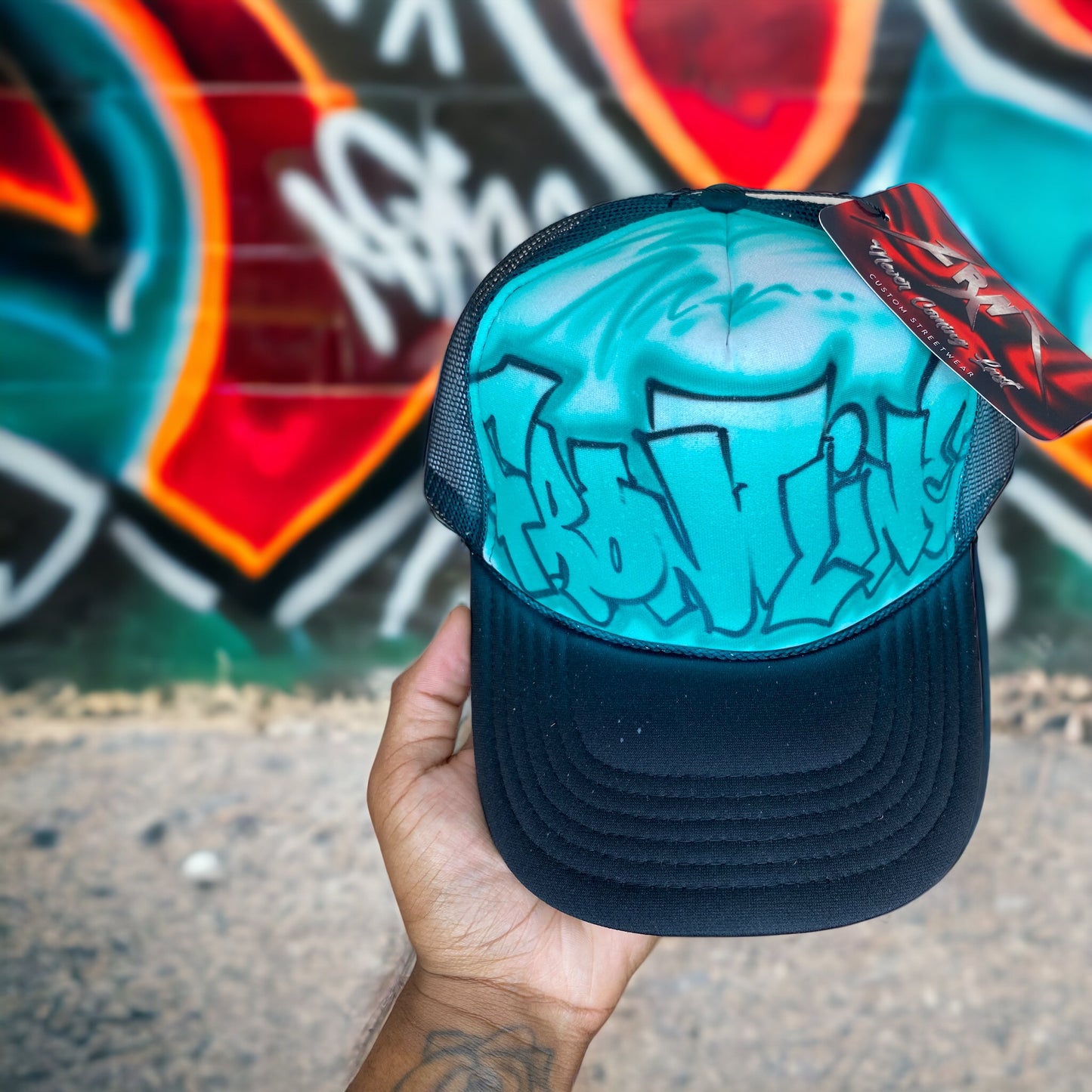 1/1 Custom Graffiti Trucker
