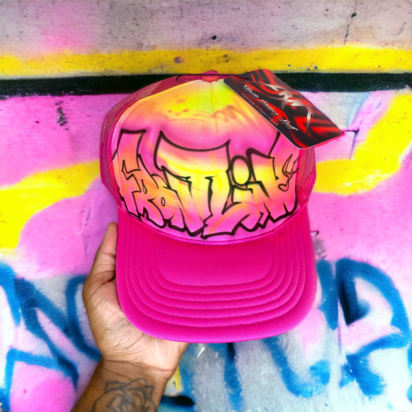 1/1 Custom Graffiti Trucker