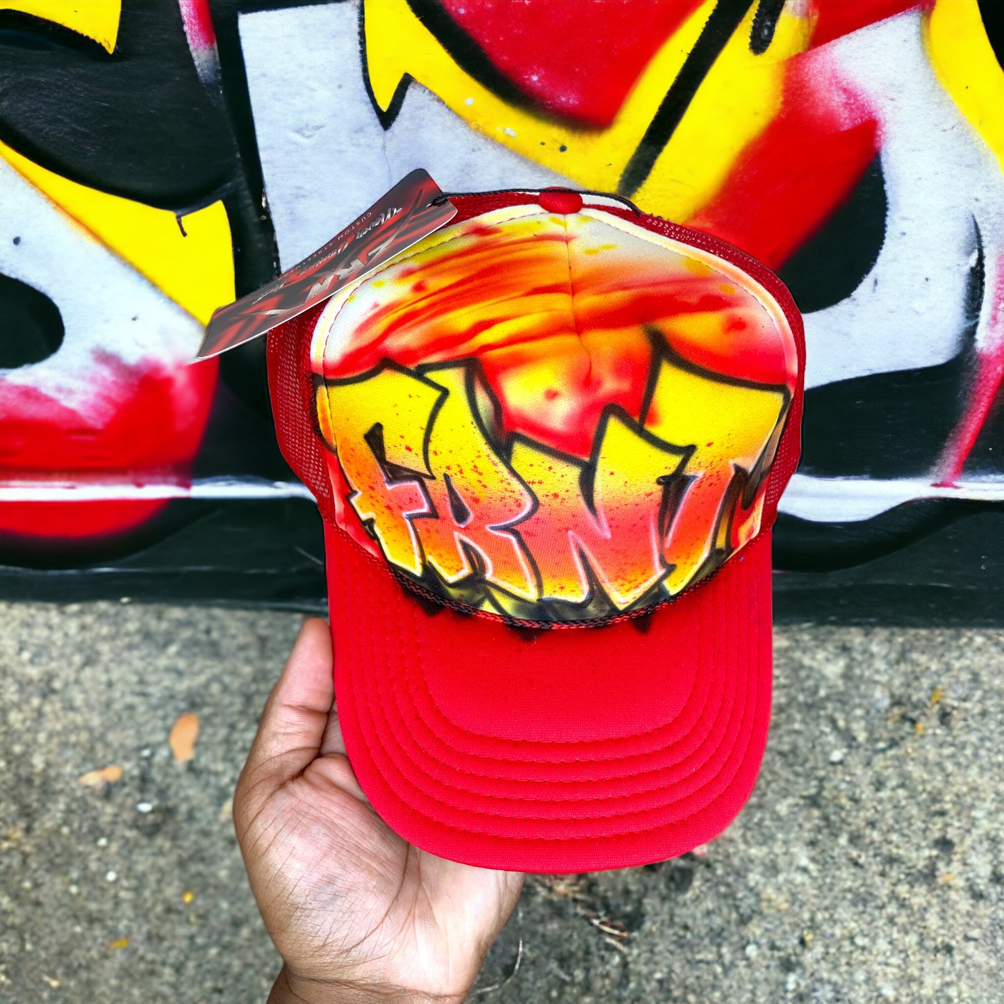 1/1 Custom Graffiti Trucker
