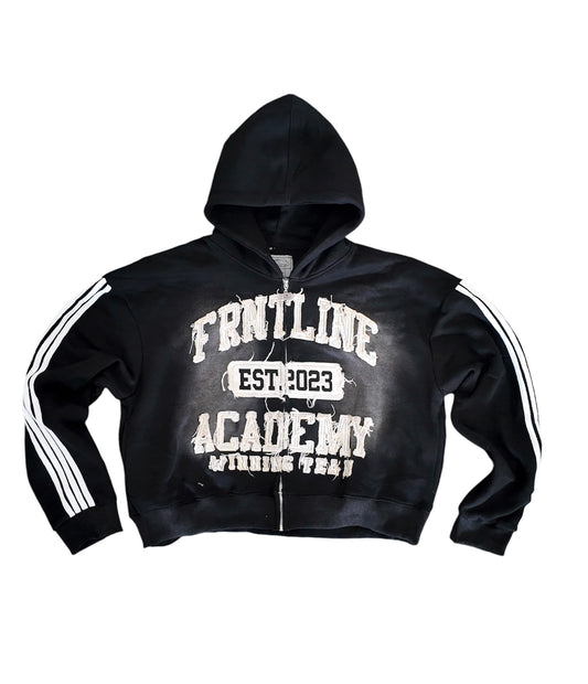 SKOOL OF STREETWEAR ZIP-UP (BLACK)
