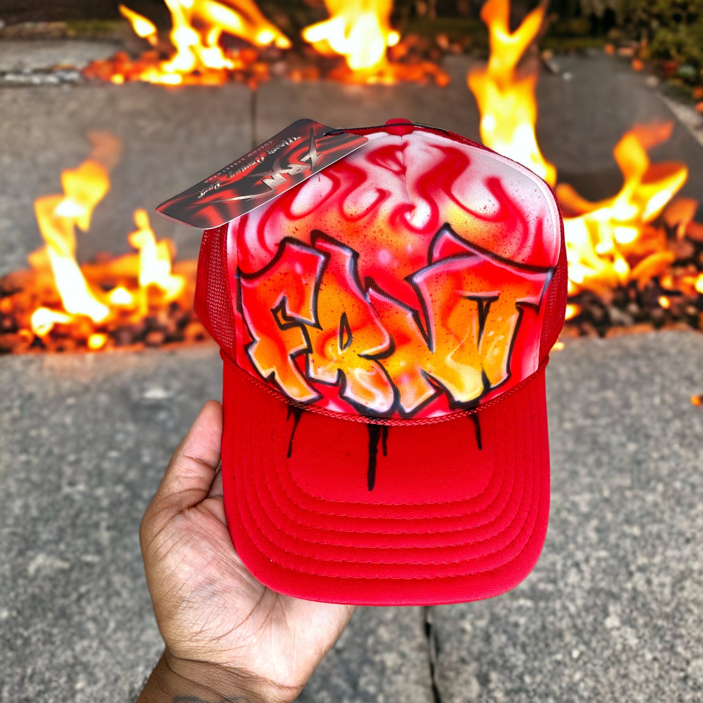 1/1 Custom Graffiti Trucker