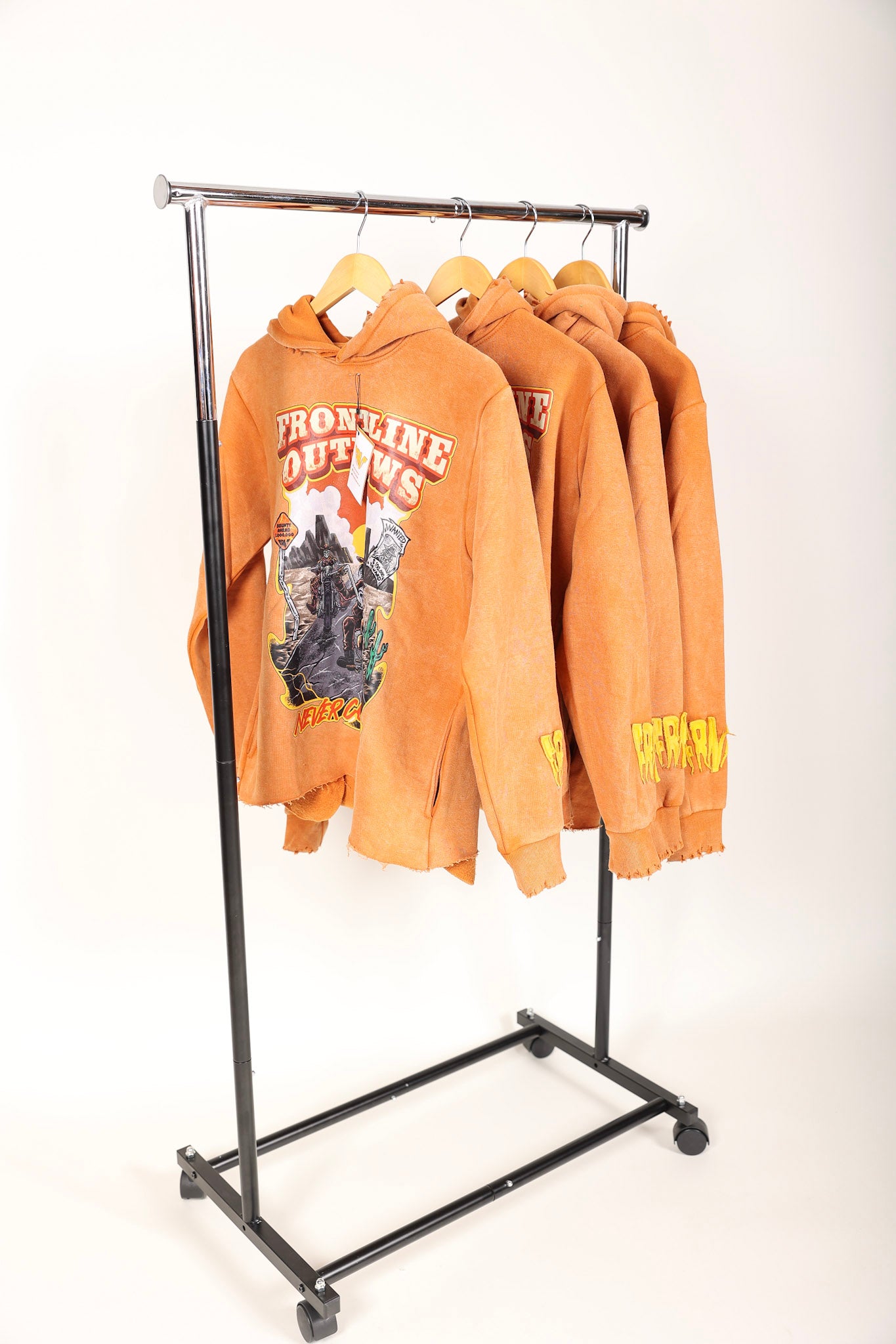 FRNT Outlaws Cropped Hoodie (Desert Sand)