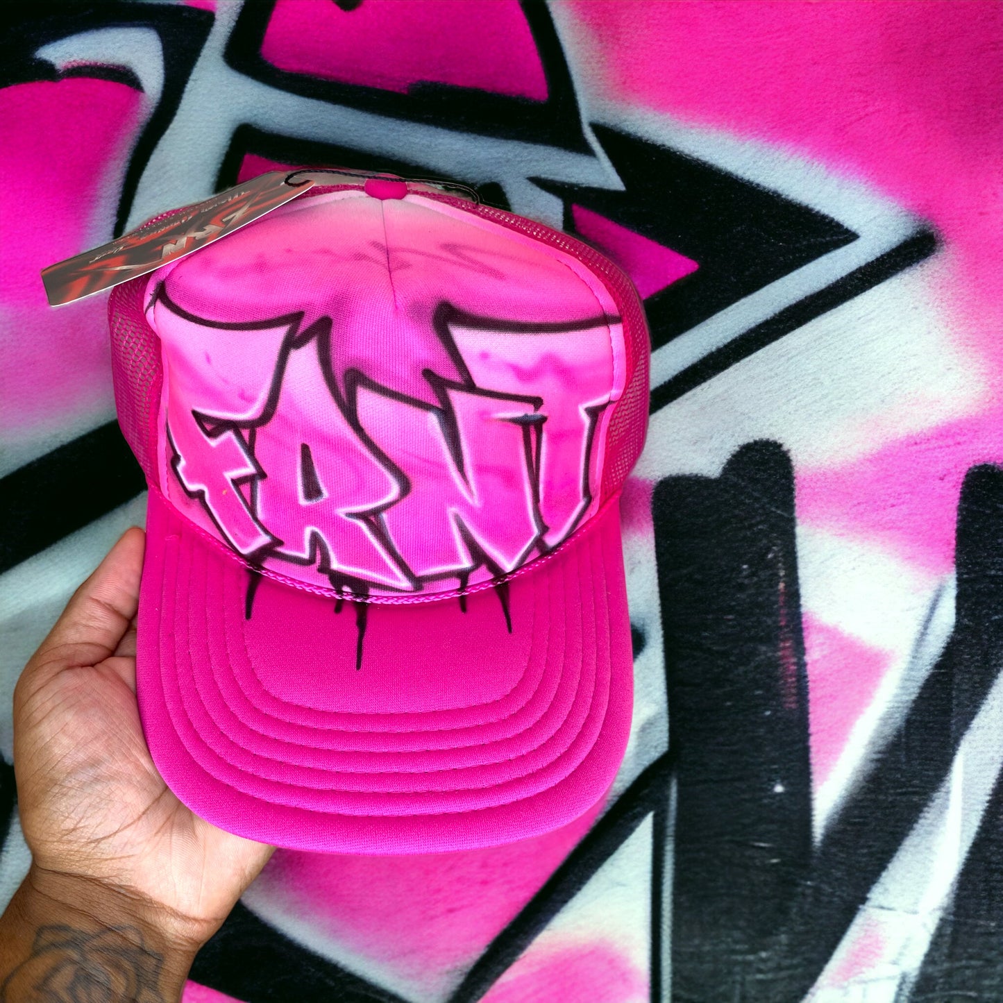 1/1 Custom Graffiti Trucker