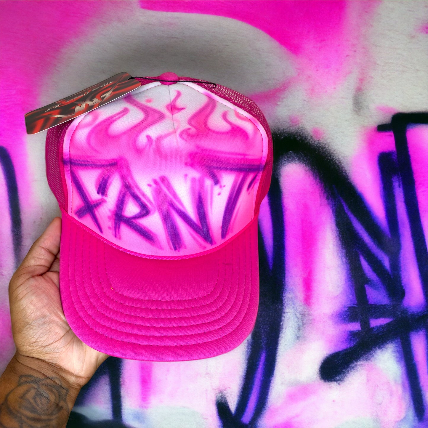 1/1 Custom Graffiti Trucker