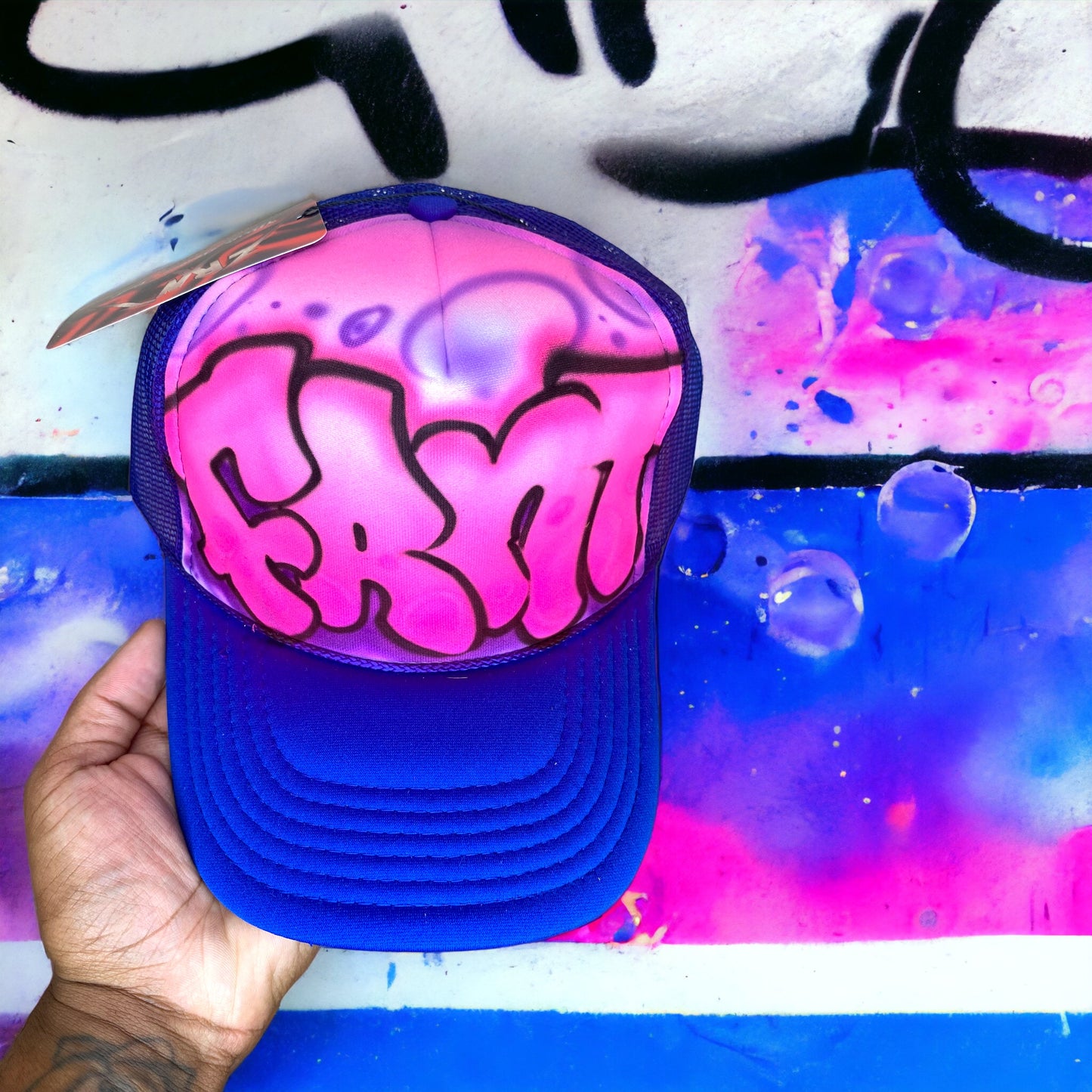 1/1 Custom Graffiti Trucker