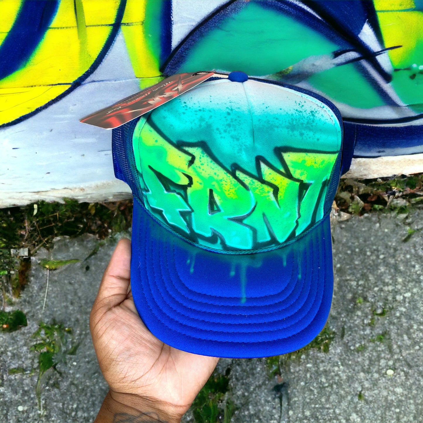 1/1 Custom Graffiti Trucker