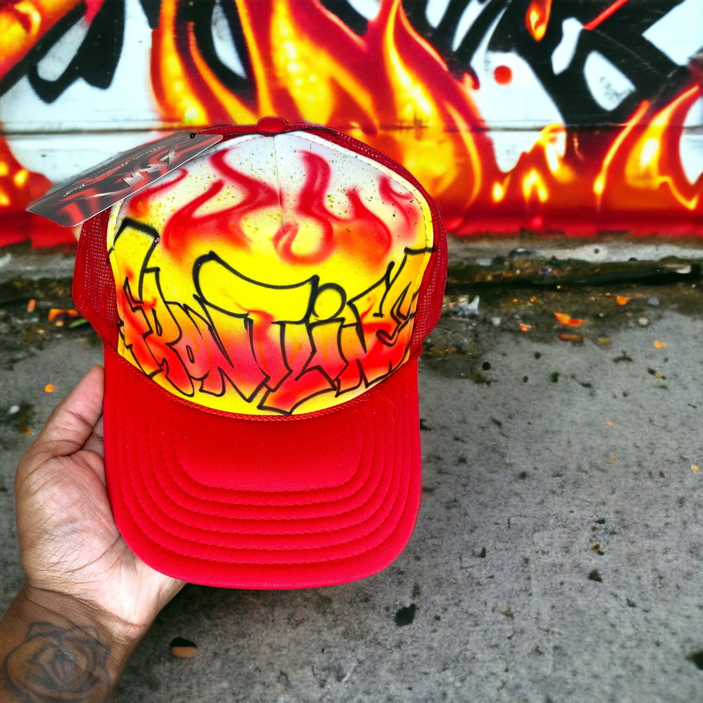 1/1 Custom Graffiti Trucker